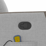 Fauteuil de massage inclinable gris nuage tissu