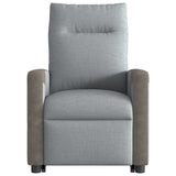 Fauteuil de massage inclinable Gris clair Tissu
