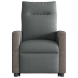 Fauteuil de massage inclinable Gris foncé Tissu
