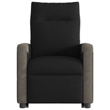 Fauteuil de massage inclinable Noir Tissu
