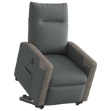 Fauteuil inclinable électrique gris foncé tissu