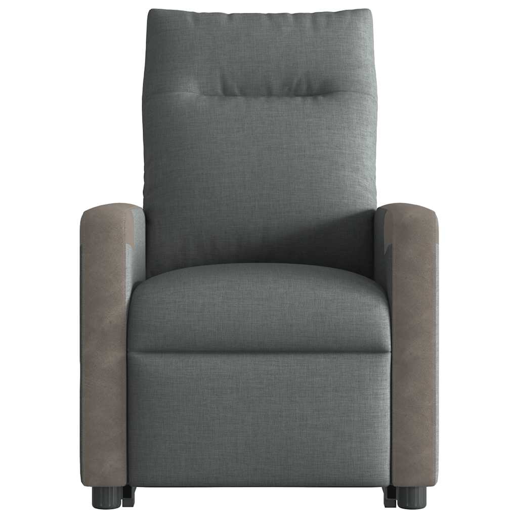 Fauteuil inclinable électrique gris foncé tissu