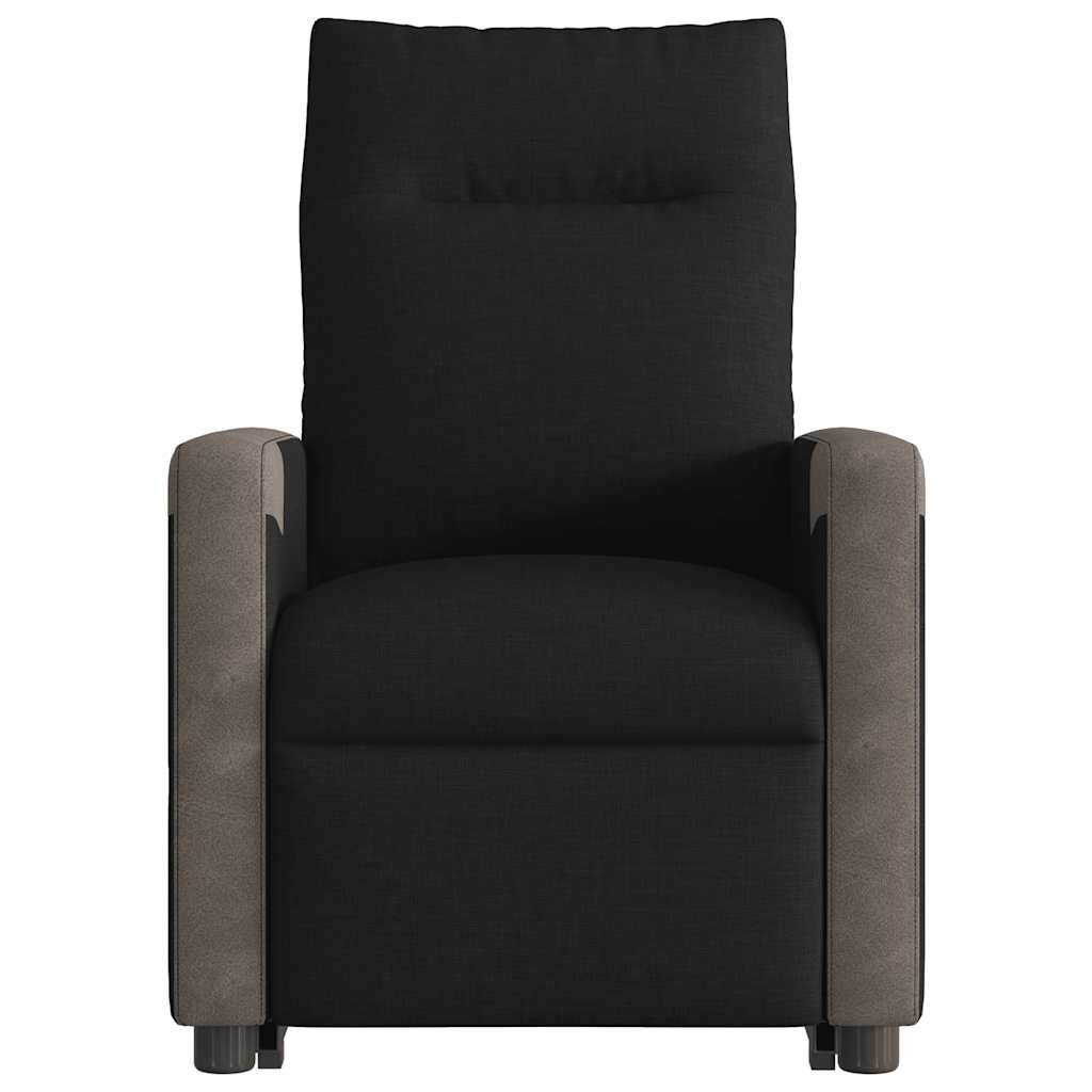 Fauteuil inclinable électrique noir tissu