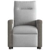 Fauteuil inclinable de massage électrique gris nuage tissu
