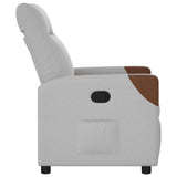 Fauteuil inclinable gris nuage tissu