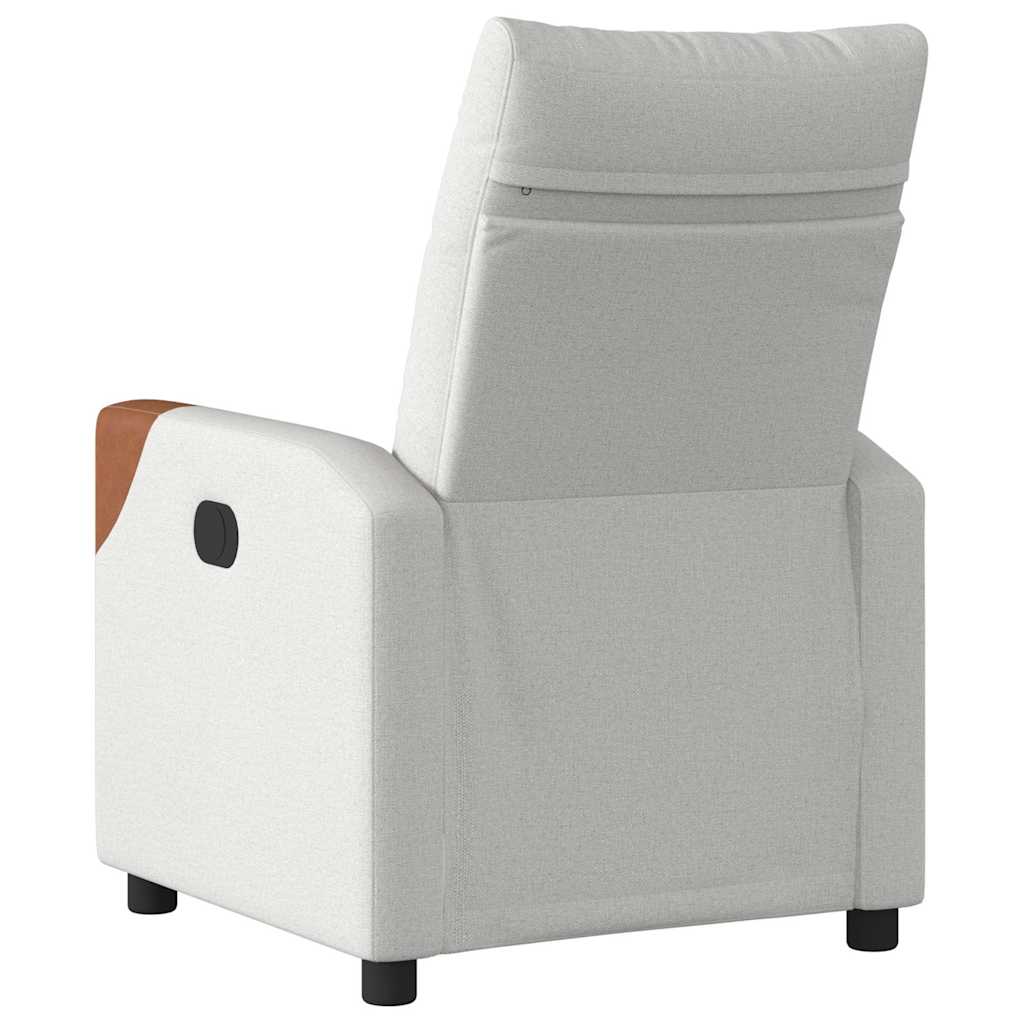 Fauteuil inclinable gris nuage tissu