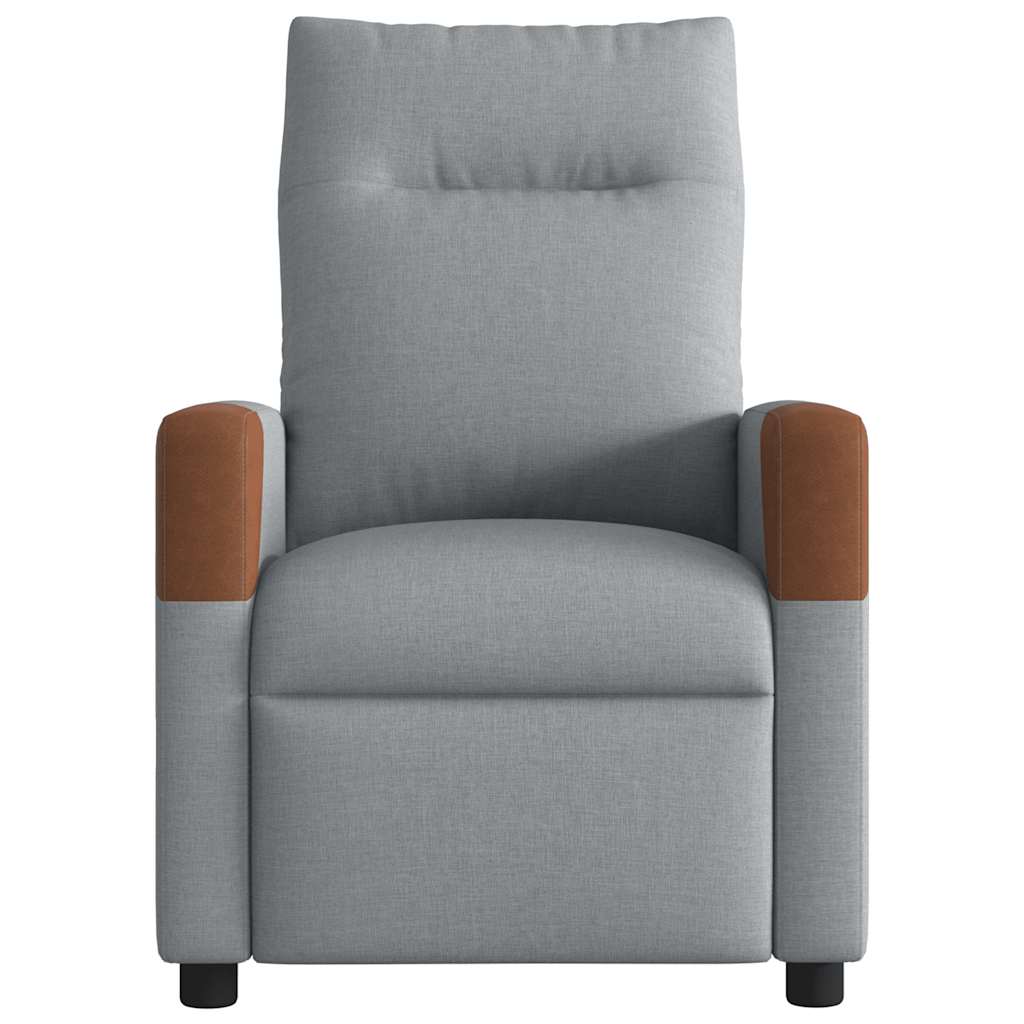Fauteuil inclinable Gris clair Tissu