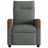 Fauteuil inclinable en tissu gris foncé