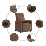 Fauteuil inclinable Marron Tissu