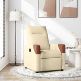 Fauteuil inclinable Crème Tissu