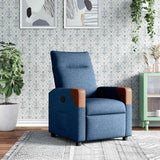 Fauteuil inclinable Bleu Tissu