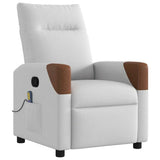 Fauteuil de massage inclinable gris nuage tissu