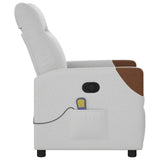 Fauteuil de massage inclinable gris nuage tissu