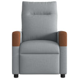 Fauteuil de massage inclinable Gris clair Tissu