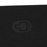 Fauteuil de massage inclinable Noir Tissu