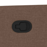 Fauteuil de massage inclinable Marron Tissu