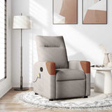Fauteuil de massage inclinable Taupe Tissu