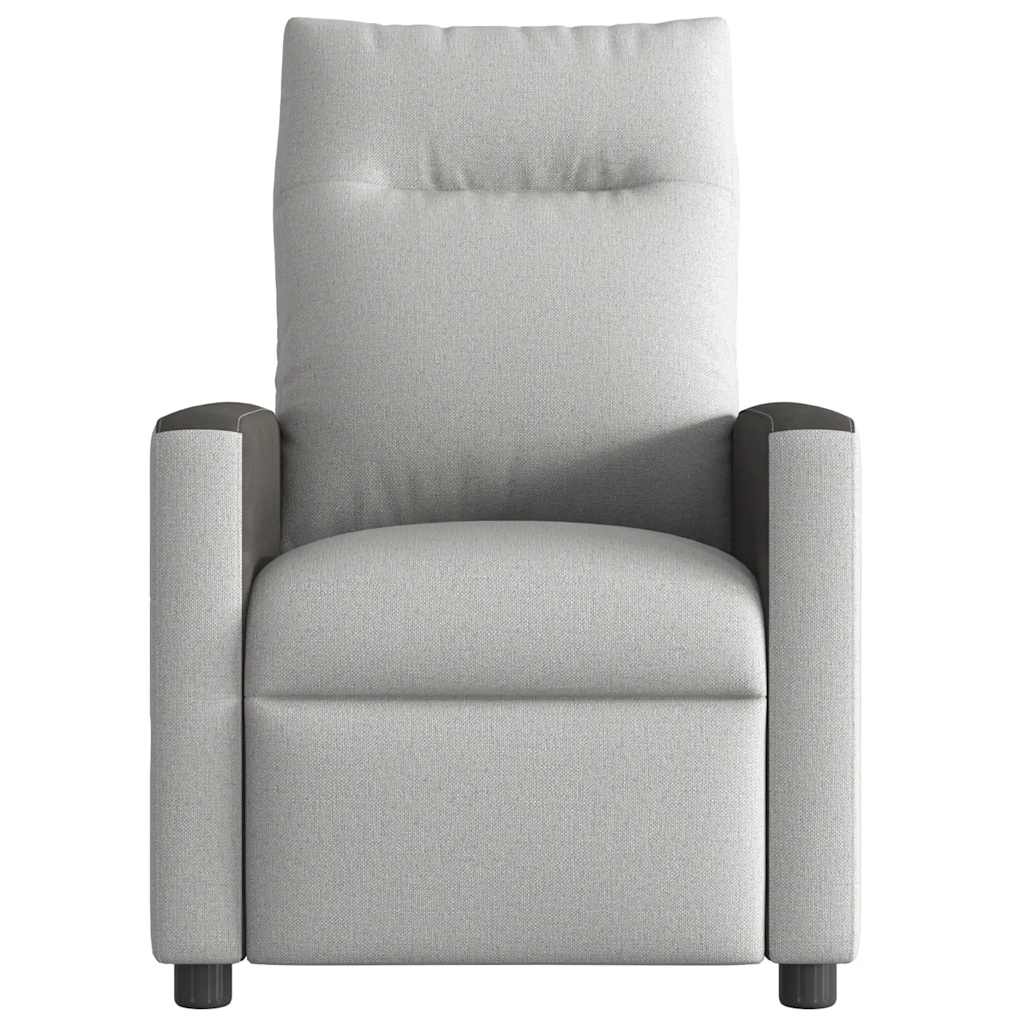 Fauteuil inclinable gris nuage tissu