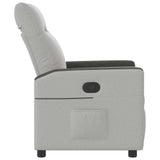 Fauteuil inclinable gris nuage tissu