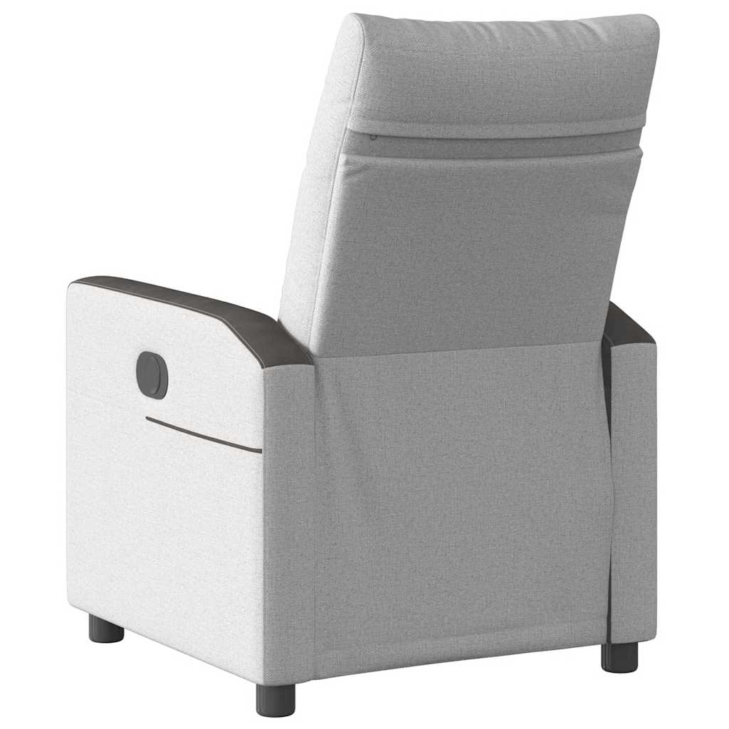 Fauteuil inclinable gris nuage tissu