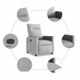 Fauteuil inclinable gris nuage tissu