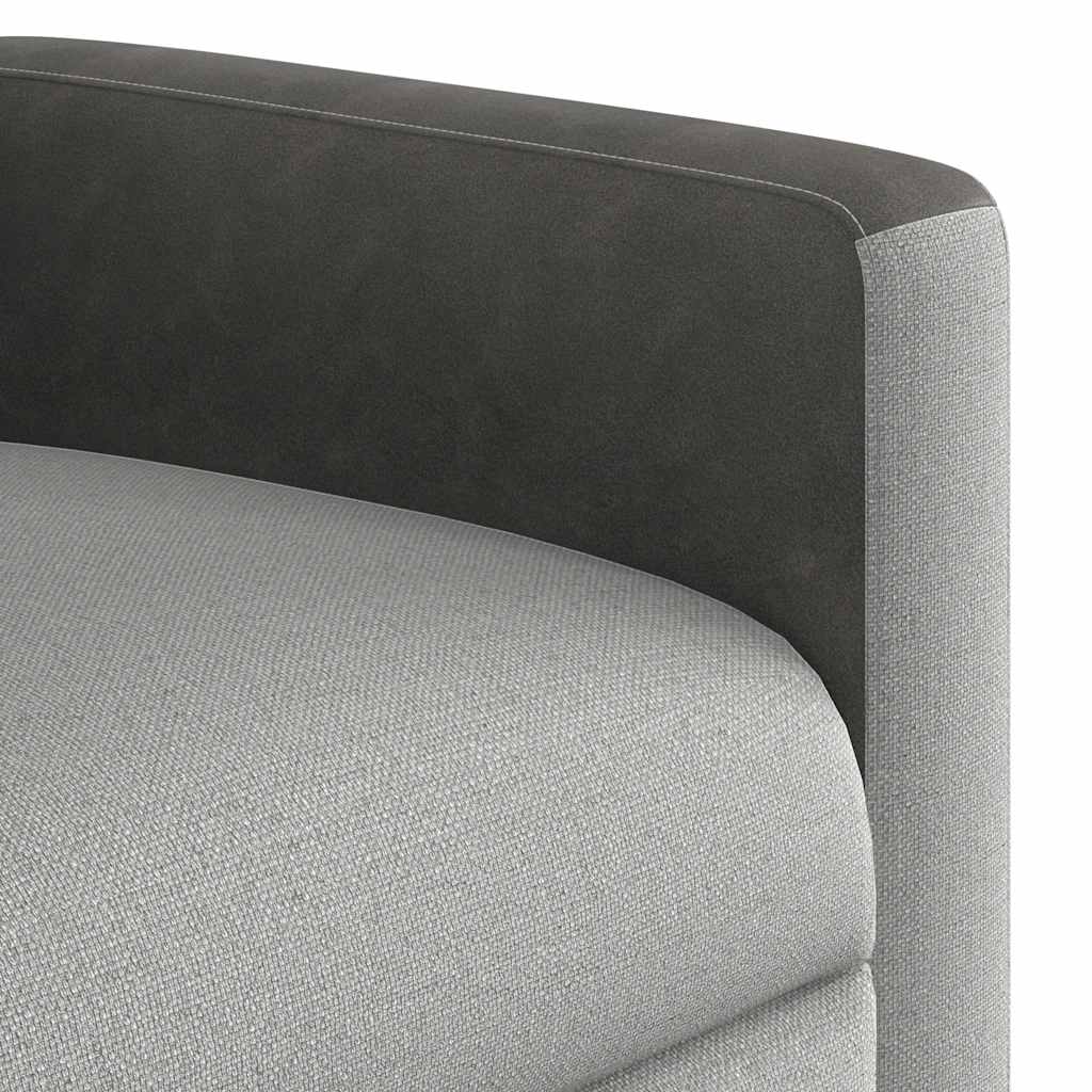 Fauteuil inclinable gris nuage tissu