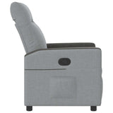 Fauteuil inclinable Gris clair Tissu