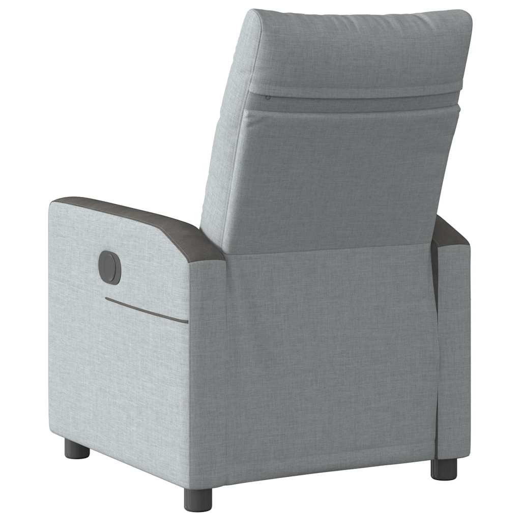 Fauteuil inclinable Gris clair Tissu