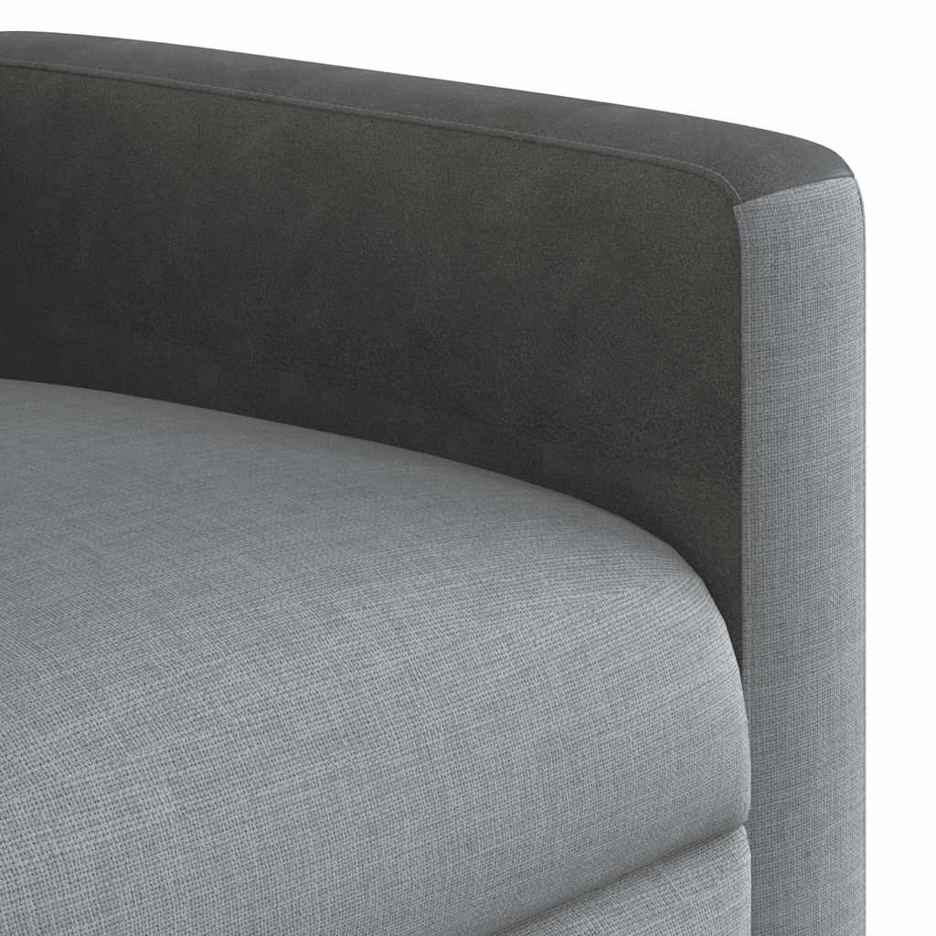 Fauteuil inclinable Gris clair Tissu