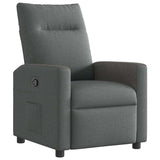Fauteuil inclinable en tissu gris foncé