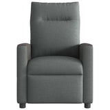 Fauteuil inclinable en tissu gris foncé