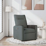 Fauteuil inclinable en tissu gris foncé