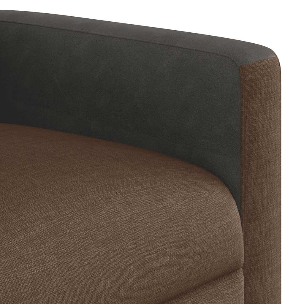 Fauteuil inclinable Marron Tissu