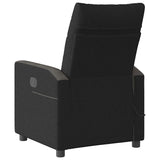 Fauteuil de massage inclinable Noir Tissu