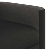 Fauteuil de massage inclinable Noir Tissu