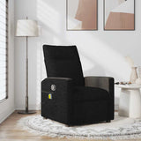 Fauteuil de massage inclinable Noir Tissu