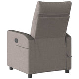 Fauteuil de massage inclinable Taupe Tissu