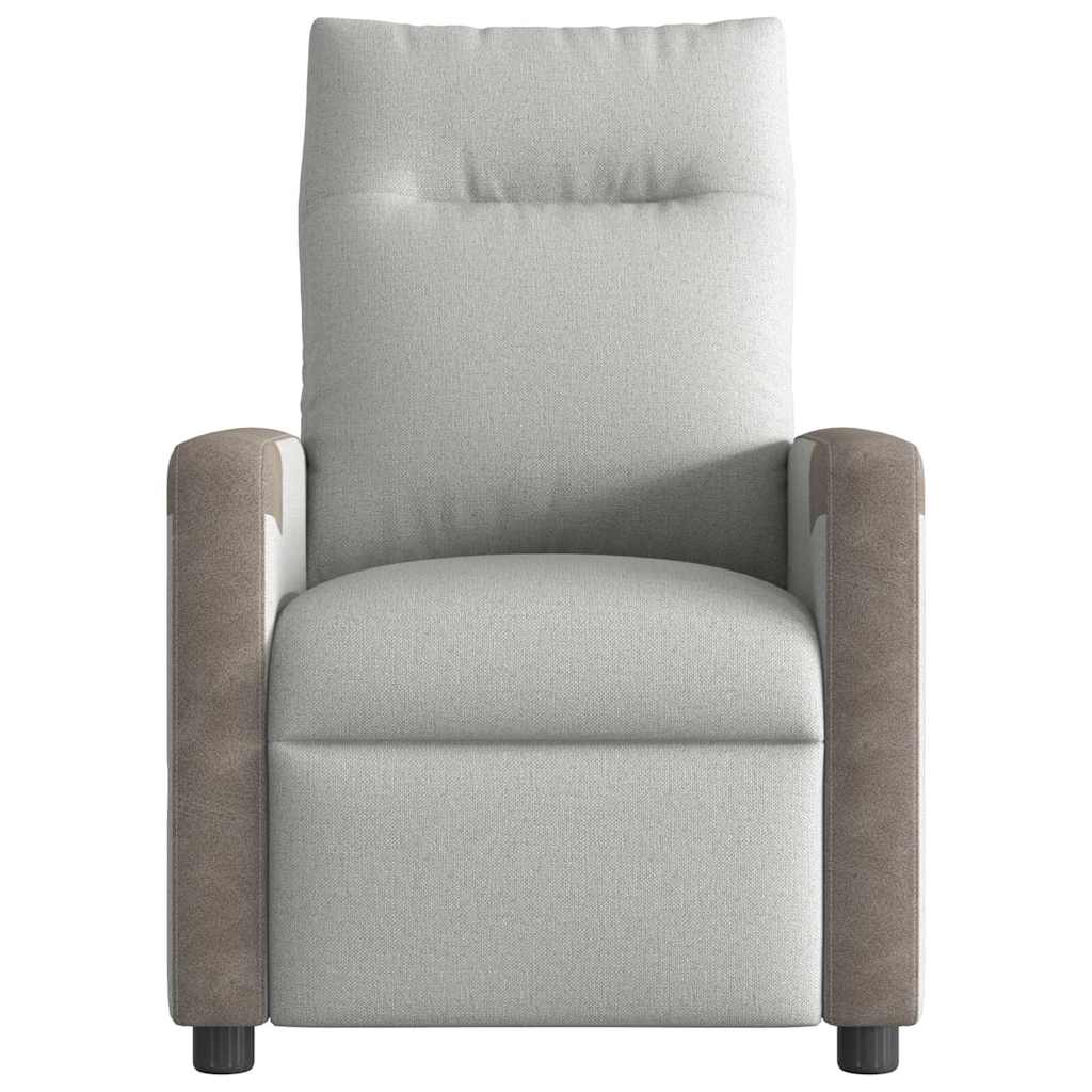 Fauteuil inclinable gris nuage tissu
