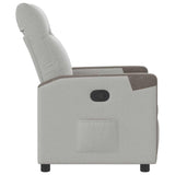 Fauteuil inclinable gris nuage tissu