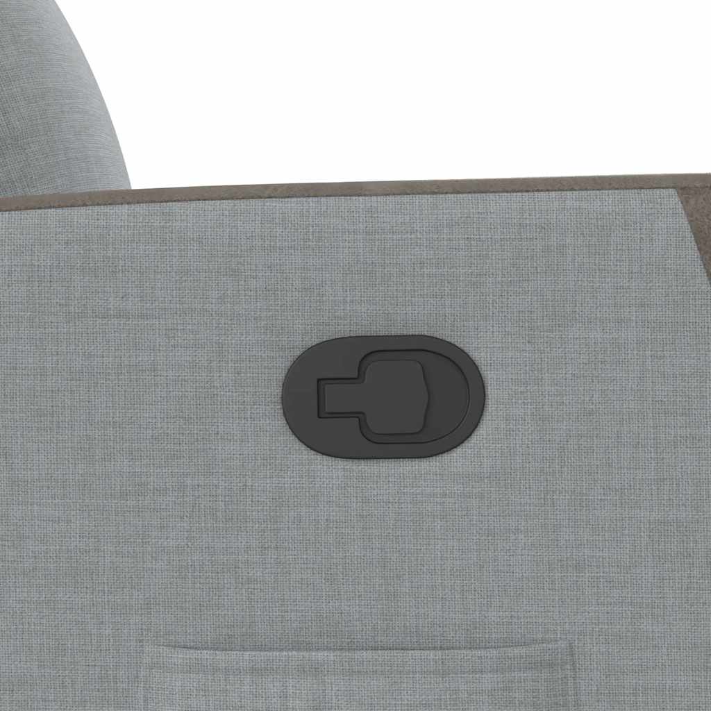 Fauteuil inclinable Gris clair Tissu