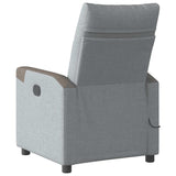 Fauteuil de massage inclinable Gris clair Tissu