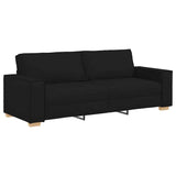 Ensemble de Canapés 3 pcs Noir 220 x 78 x 84 cm tissu