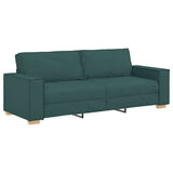 Ensemble de Canapés 3 pcs Vert foncé 220 x 78 x 84 cm tissu