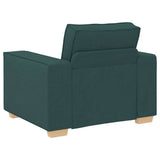 Ensemble de Canapés 3 pcs Vert foncé 220 x 78 x 84 cm tissu