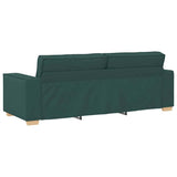 Ensemble de Canapés 3 pcs Vert foncé 220 x 78 x 84 cm tissu