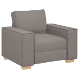 Ensemble de Canapés 3 pcs Taupe 220 x 78 x 84 cm tissu