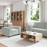 Ensemble de Canapés 3 pcs Gris 220 x 78 x 84 cm Velours