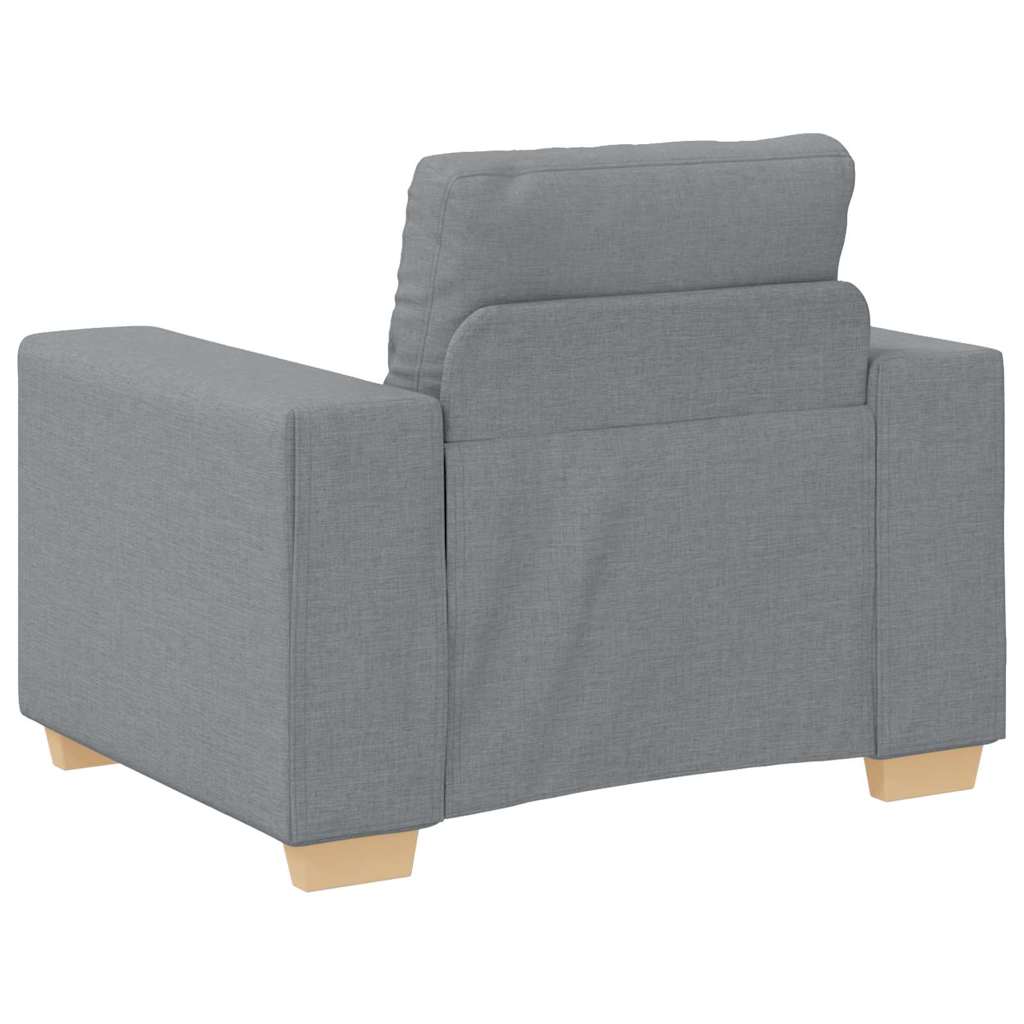 Ensemble de Canapés avec coussin avec oreiller Gris tissu