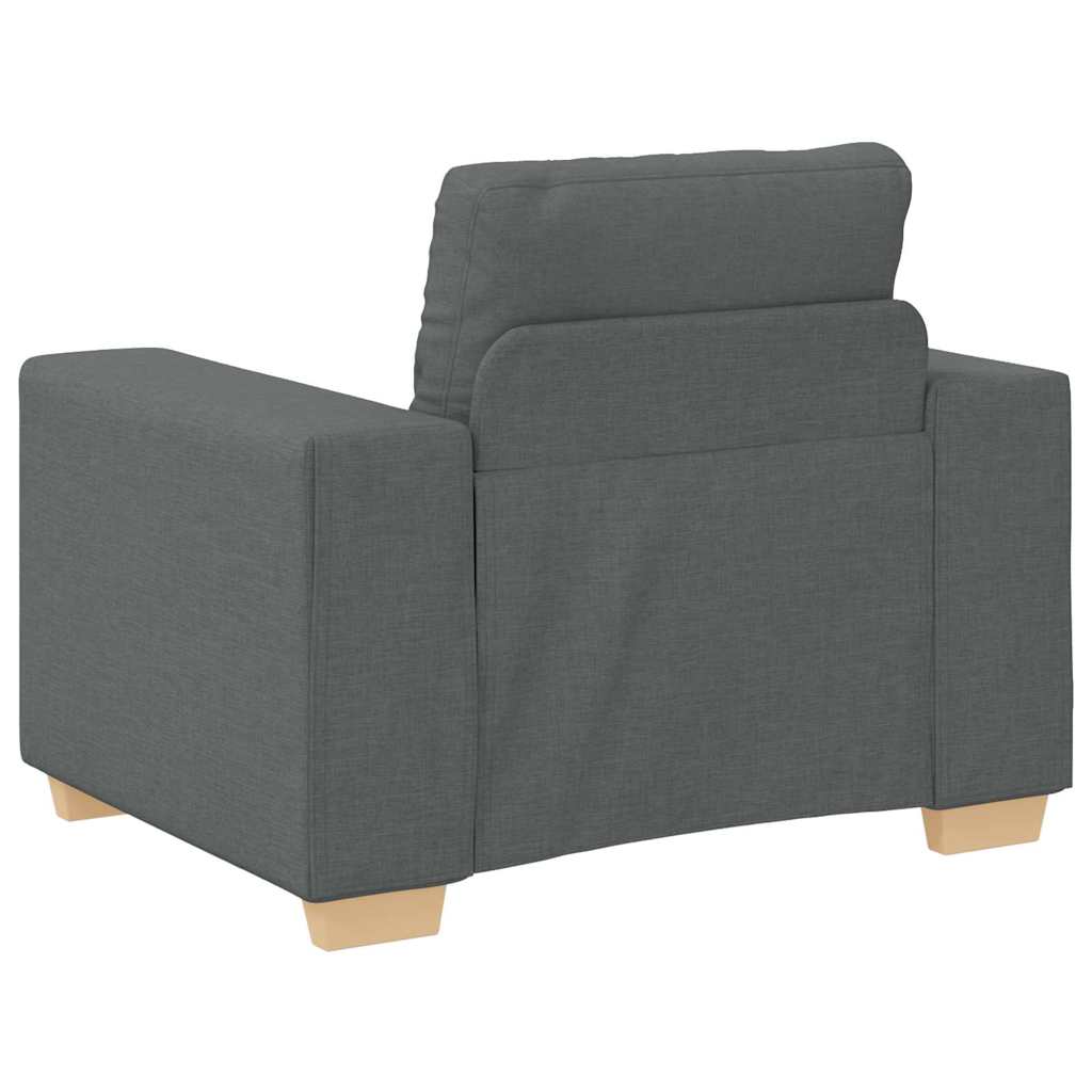 Ensemble de Canapés avec coussin avec oreiller Gris tissu
