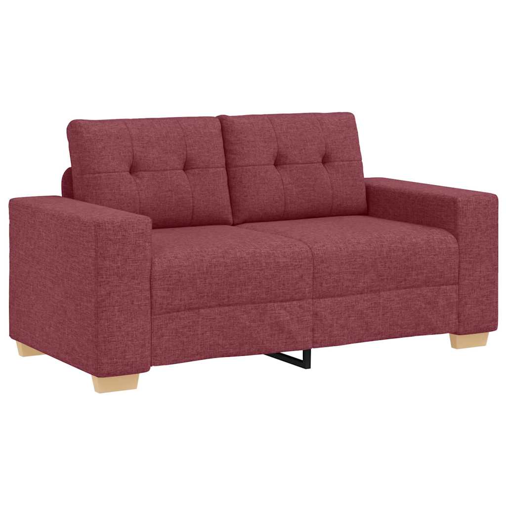 Ensemble de Canapés avec coussin avec oreiller Bordeaux tissu